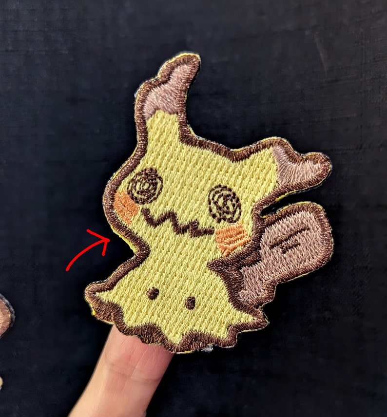 Mimikyu 2in Embroidered Sticker Patch image 5