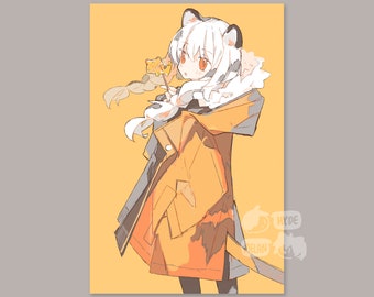 Tiger Girl 4x6 Mini Print