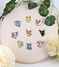 Eeveelutions Hard Enamel Pins with optional Acrylic Display