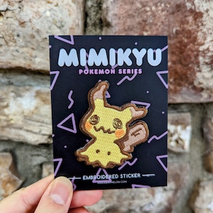 Mimikyu 2in Embroidered Sticker Patch image 1