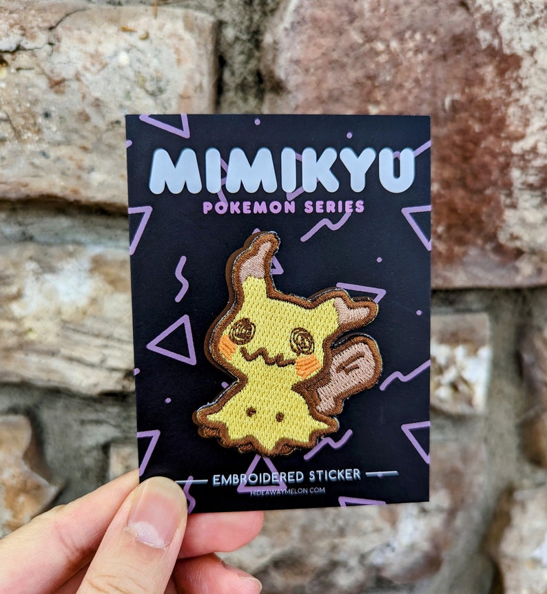 Mimikyu 2in Embroidered Sticker Patch image 1