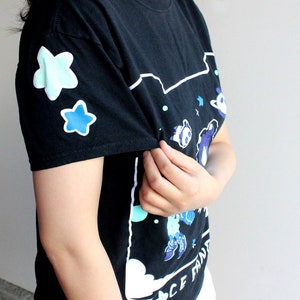 Glow-in-the-Dark Space Panda Tee / Short Sleeve Tshirt image 4