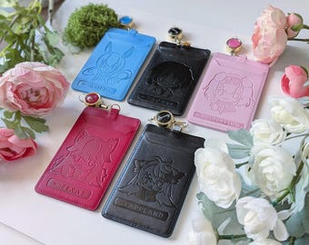 Chibi Arknights Operator Faux Leather Name Tags (Card Badge Holders)