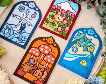 Stardew Valley Seasons (juego de 4): juego de parches bordados