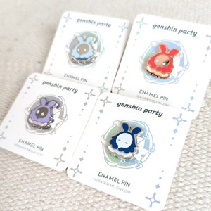 Genshin Party Chibi Abyss Mages - Hard Enamel Pins