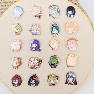 GACHA Genshin Party Chibis - Hard Enamel Pins (SET C)