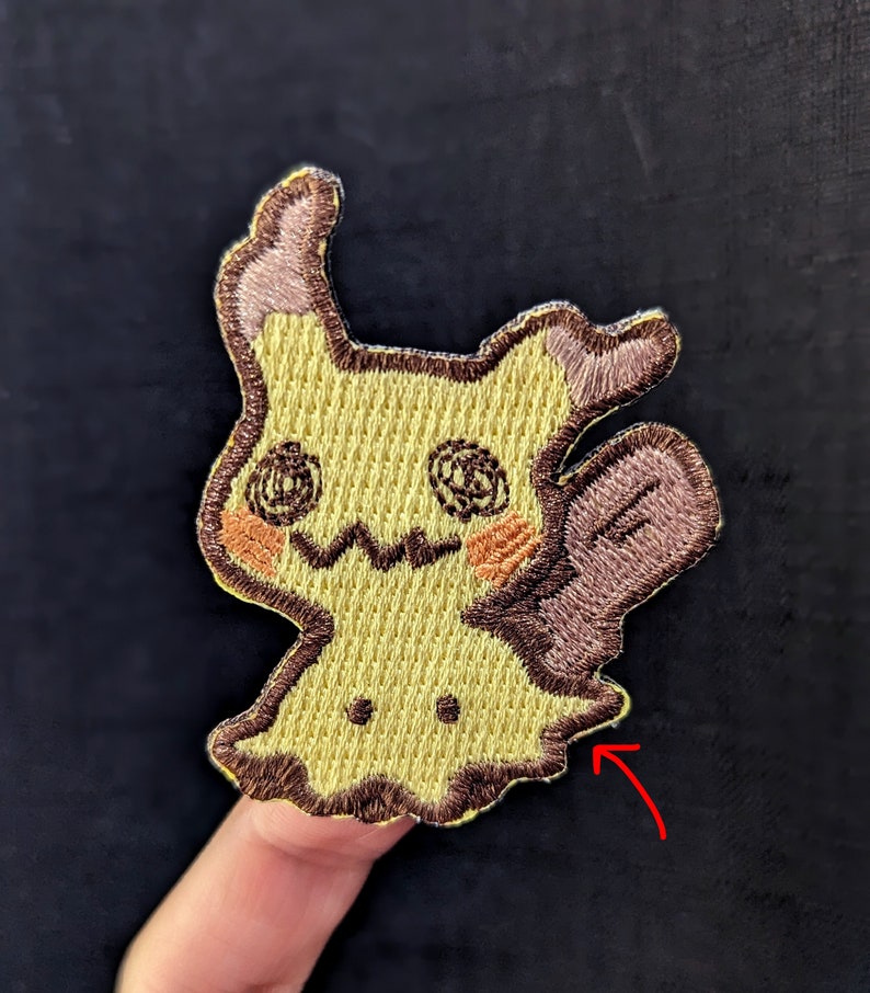 Mimikyu 2in Embroidered Sticker Patch image 6