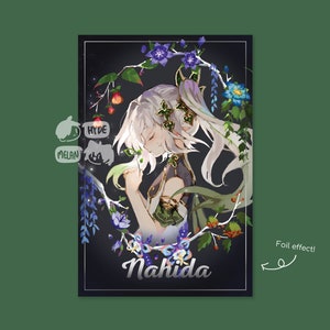 Nahida 4x6" Foil Mini Print
