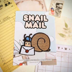 Snail Mail - 2in Embroidered Sticker Patch