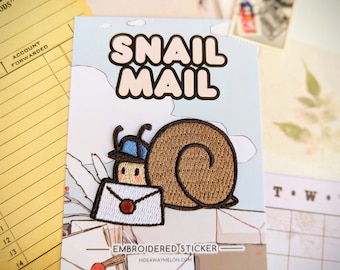 Snail Mail - 2in Embroidered Sticker Patch