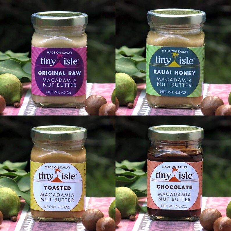 Hawaiian Macadamia Nut Butters 4 Flavors Etsy