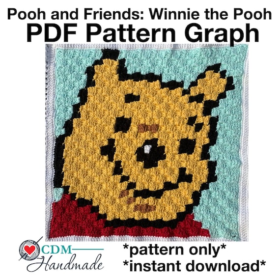 9 Winnie the Pooh Crochet Patterns 9 Pooh Bear and Friends Baby Blanket