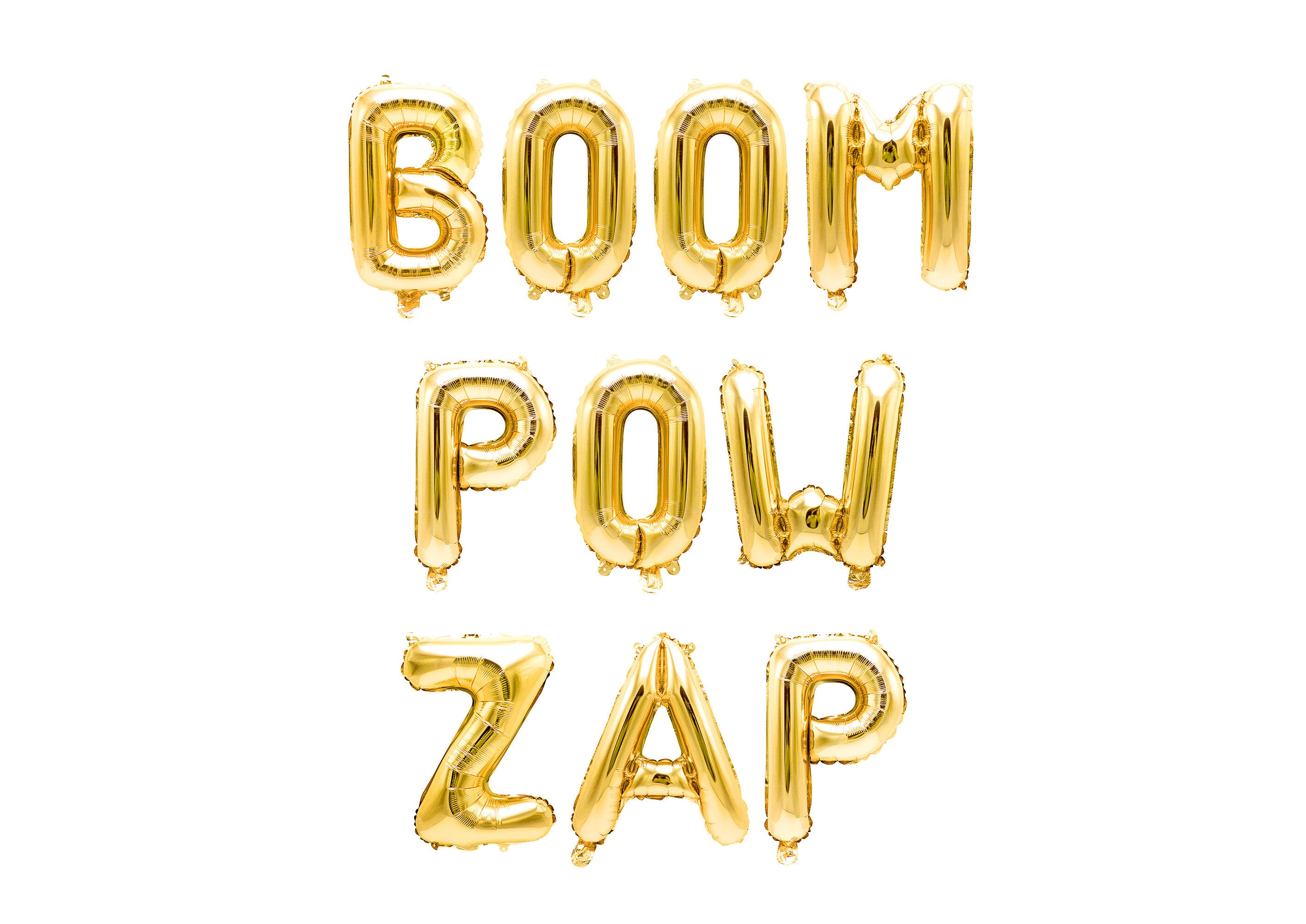 Banner di palloncini Boom Pow Zap d'oro Palloncini con lettere da 16 Oro  Compleanno di supereroi, Tema Marvel, Capitan America, Fumetti, DC -   Italia