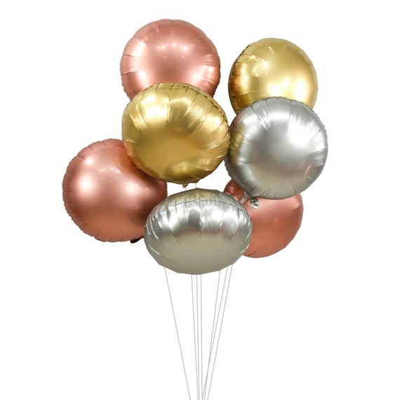 Cluster di palloncini Palloncini giganti in oro rosa argento oro cromato  Rounds XL Party Prop, Laurea, Nuziale/Baby Shower, Matrimonio, Anniversario  -  Italia