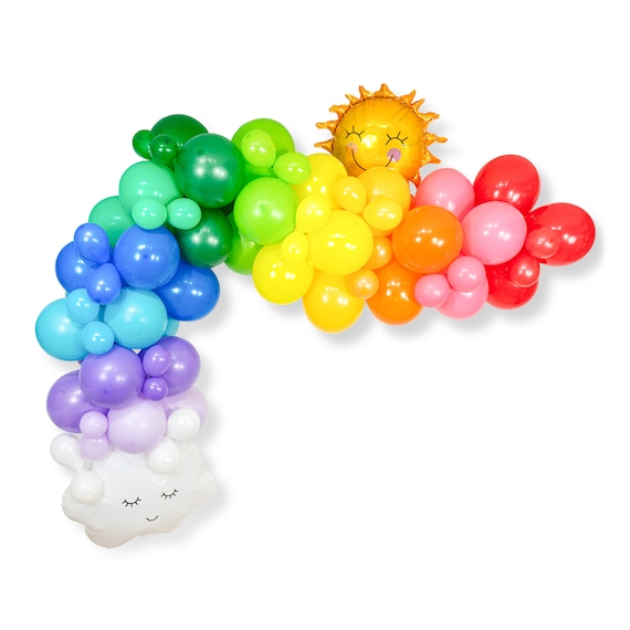 Ballon Ballons Colorés Jaunes Et Cadeaux Dans Une Boîte