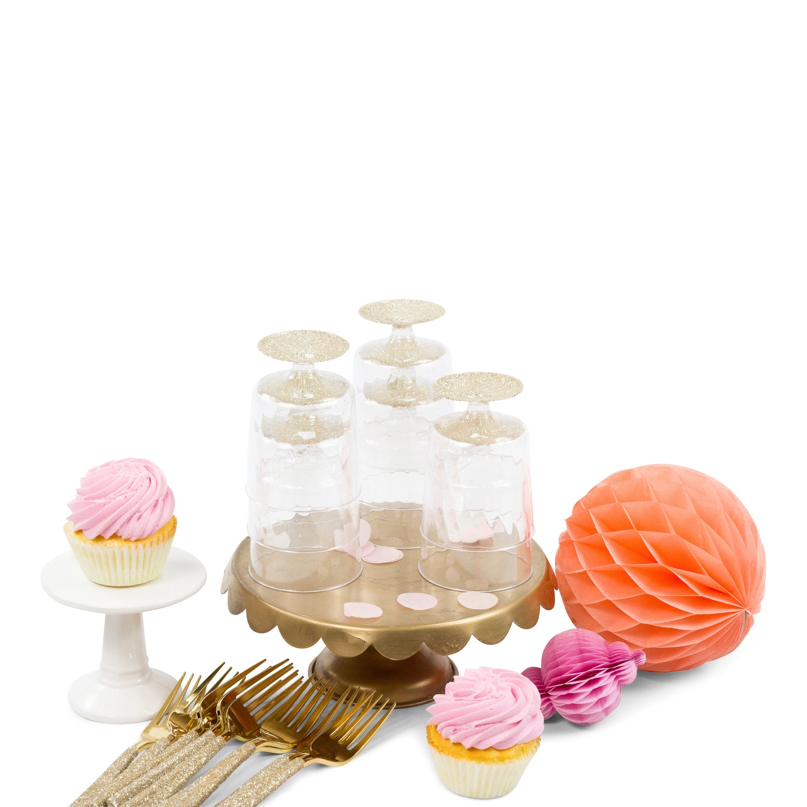 15 Glitter Cups White Gold Sparkle Disposable Cup Etsy