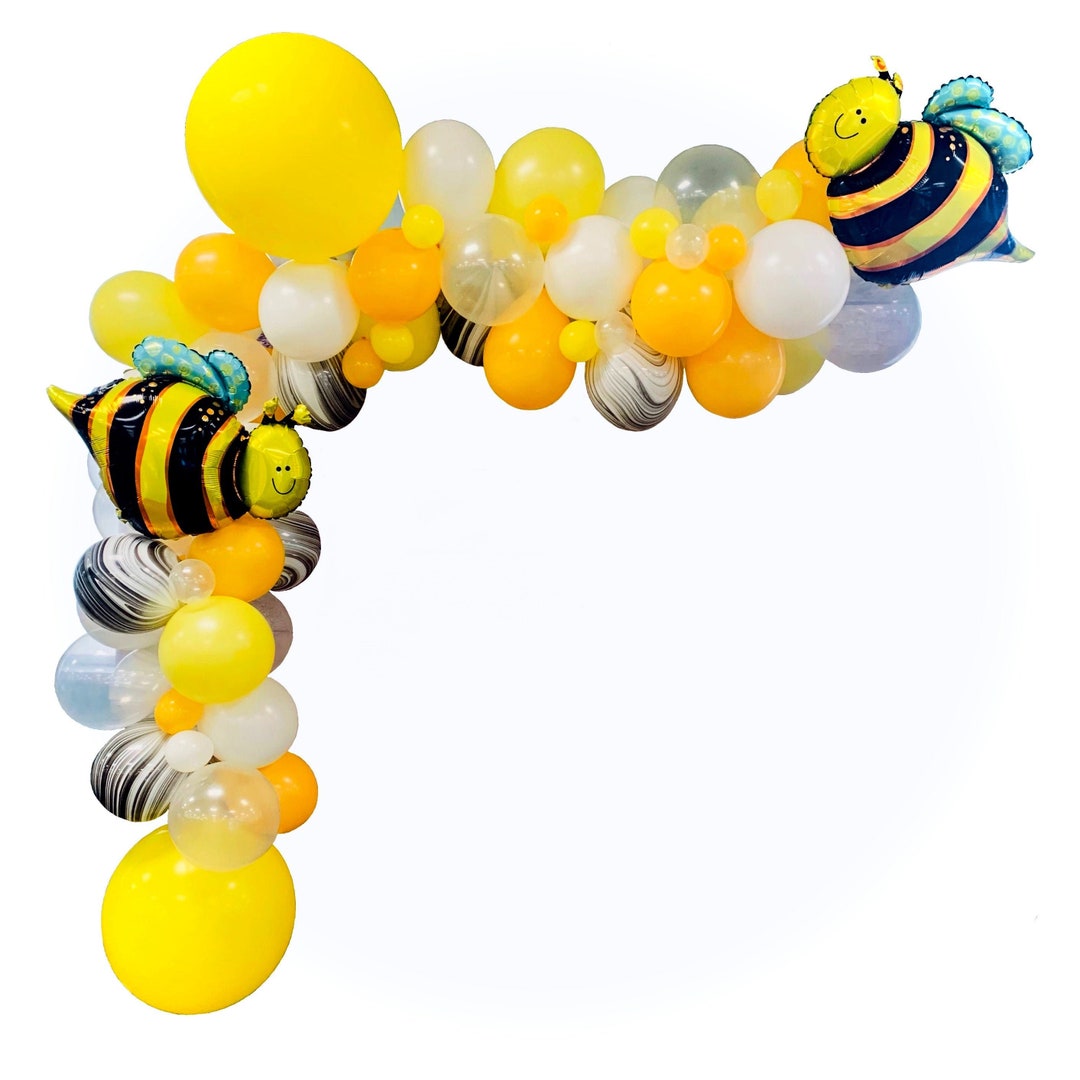 Ballons de fête ballon jaune noir : illustration de stock 74059300