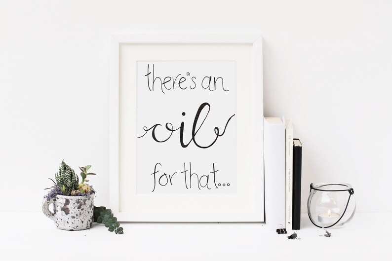 Essential Oils Art Print, Instant Download, Young Living, Printable ...