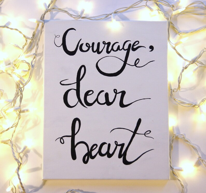 narnia print chronicles of narnia quote courage dear heart cs etsy