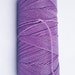 Jewelry cord, 16 yards (14.6 metres), light purple waxed polyester thread, Linhasita LIGHT PURPLE no69, blue lilac, dark lilac