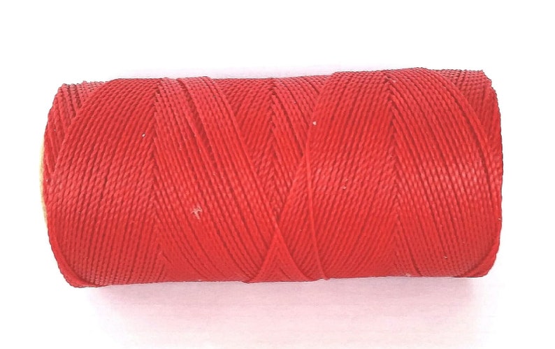 waxed cord 16yards Red waxed polyester cord Linhasita no233 jewelry cord necklace cord waxed macrame cord red waxed polyester thread