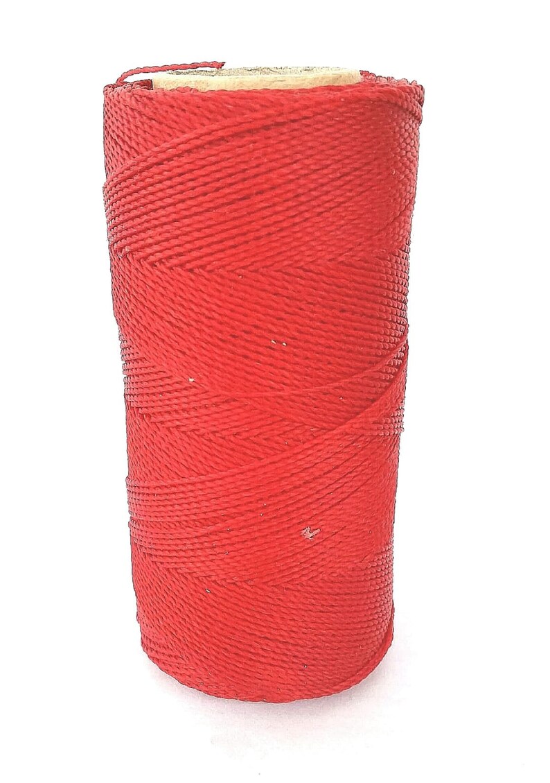 waxed cord 16yards Red waxed polyester cord Linhasita no233 jewelry cord necklace cord waxed macrame cord red waxed polyester thread
