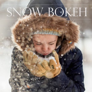 Snow Bokeh Overlays Photoshop Overlays