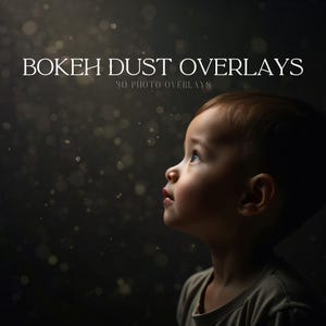 Filmiska dammfotoöverlägg: Bokeh, ljuseffekter (digital nedladdning)