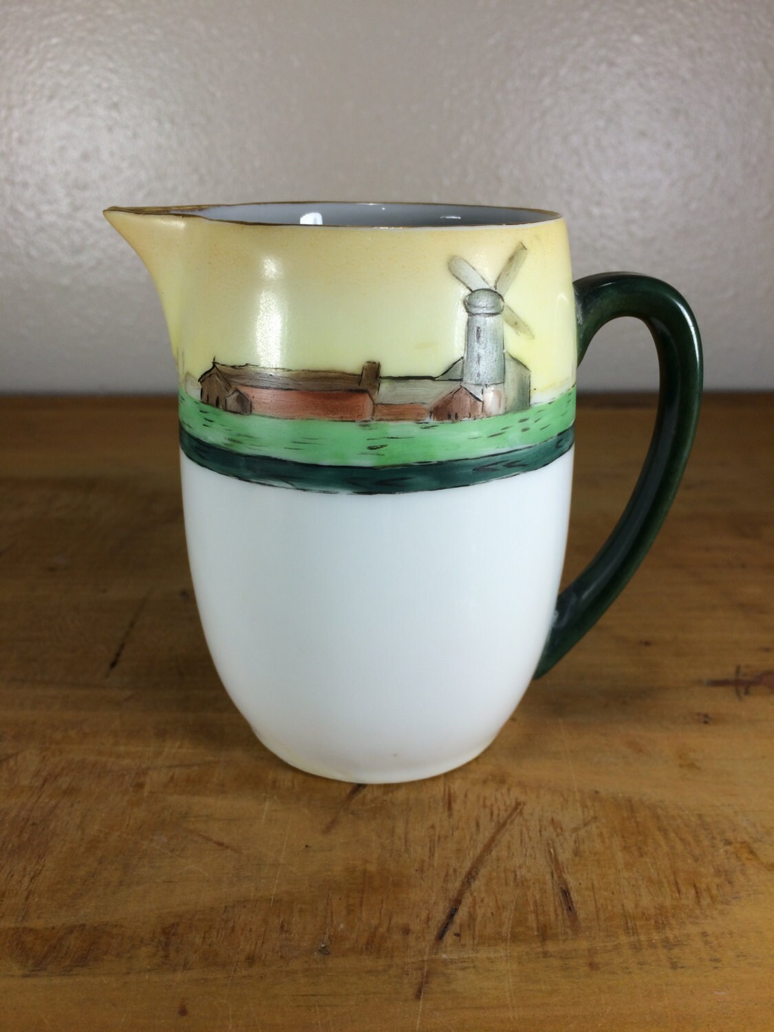 ROYAL CRESCENT CHINA Bavarian Miniature Milk Pitcher W/ Hand Painted