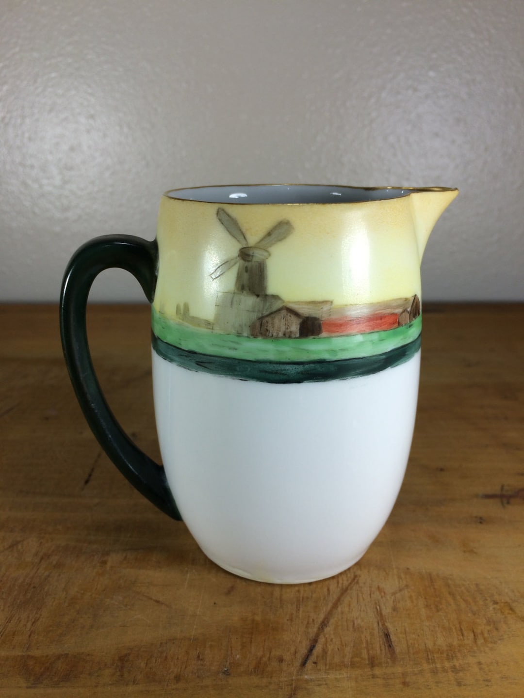 ROYAL CRESCENT CHINA Bavarian Miniature Milk Pitcher W/ Hand Painted