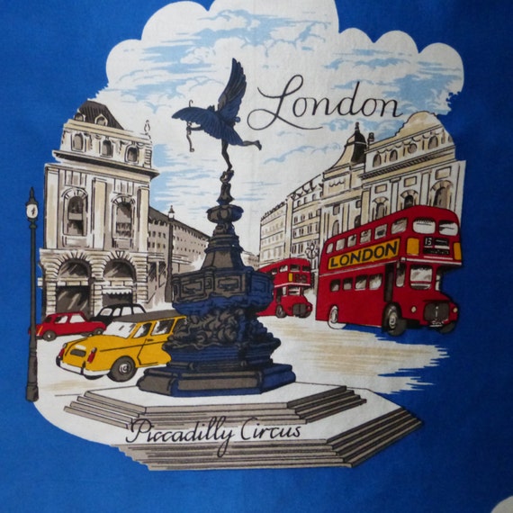 London / England / royal blue / souvenir / vintage