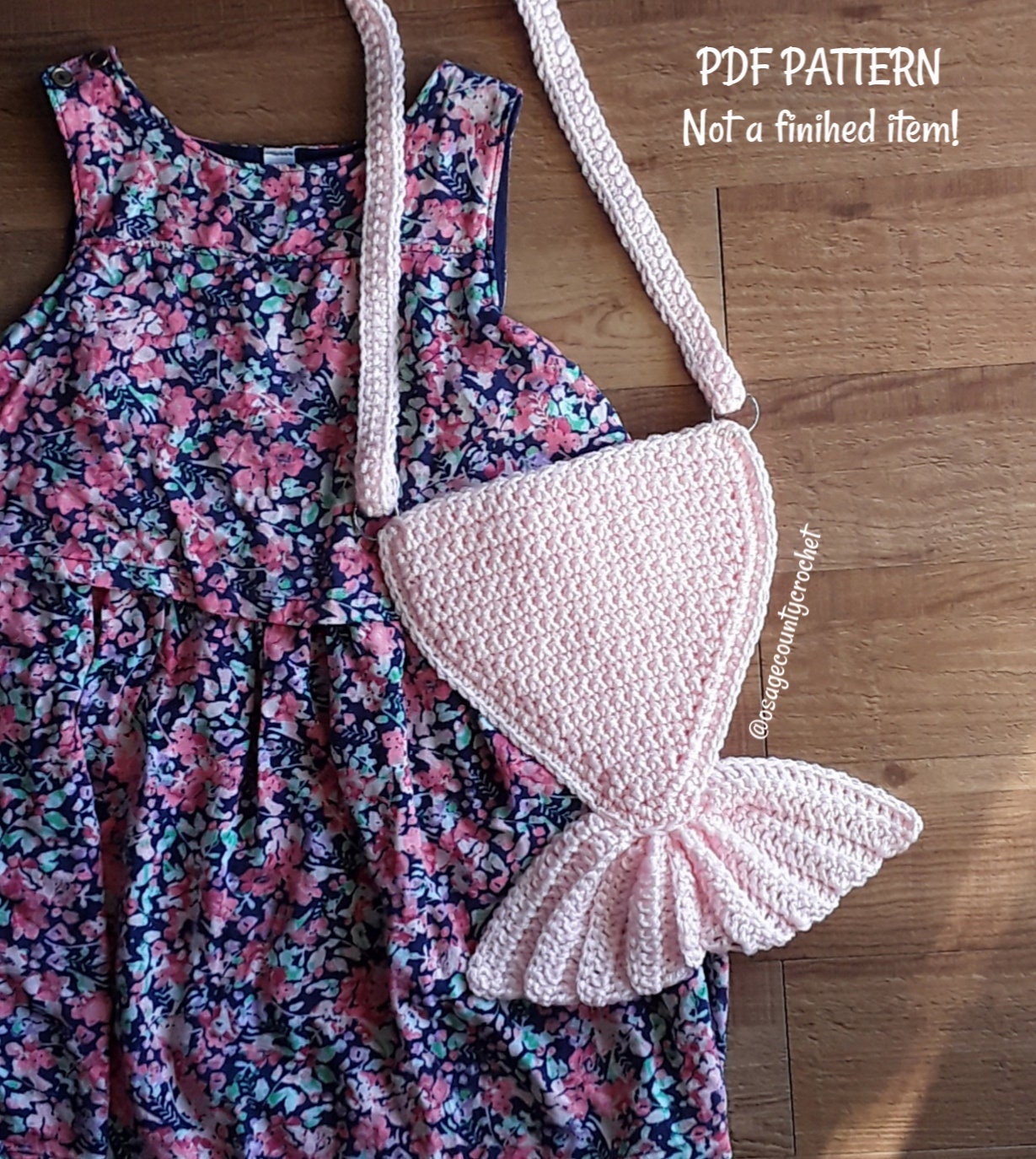 crochet mermaid purse