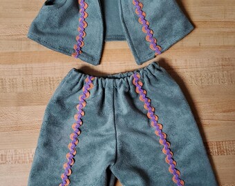 Native American ""Indian"" Outfit WESTE HOSE oder Rock mit Ricrac für 16 "CPK Cabbage Patch Kids."