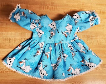 Koszula z motywem Krainy Lodu Anna Elsa Olaf na 16 cali Sweter sztruksowy na lalki Cabbage Patch Kids CPK o wymiarach 14 lub 16 cali