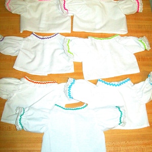 girls ricrac BLOUSE SHIRT for 16" Cabbage Patch Kids CPK dolls