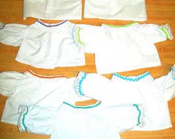 Mädchen ricrac BLUSE SHIRT für 16 " Cabbage Patch Kids DPK Puppen