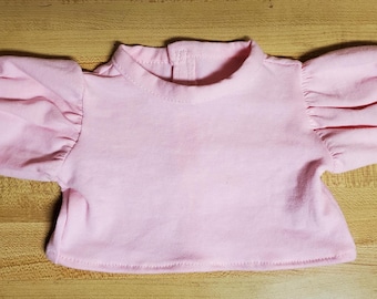 Puff Sleeve TEE shirts for 16" Cabbage Patch Kids cpk dolls IN Uni Farben