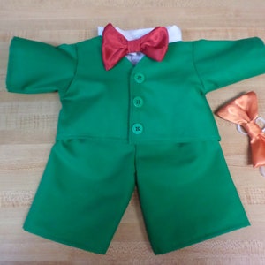 3 or 4 pc SUIT OUTFIT for 16&quot; CPK Cabbage Patch Kids dolls shirt vest pants black suit waiter bowtie necktie