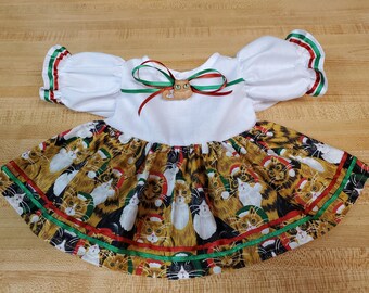 CHRISTMAS DRESS COLLECTION für 16" Preemie cpk Cabbage Patch Kids Satin Katzen Zuckerstangen Santa