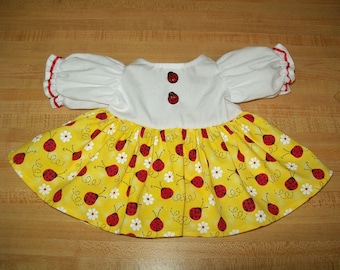 MARIENKÄFER DRESS BLUSE Romper HUT für 16" Cabbage Patch Kinder