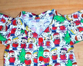 Weihnachts SHIRT Charlie Brown Snoopy Peanuts Pinguin Stripes Lebkuchen für 16" Cabbage Patch Kids DPK Puppen