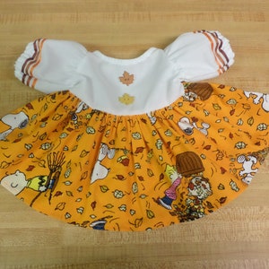 AUTUMN FALL leaf leaves Harvest dress COLLECTION for 16&quot; Cabbage Patch Kids cpk dolls
