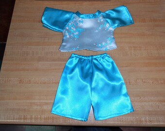 CHINESISCHE 2 Brokat Cheongsam Mädchen Kleid ODER Pyjama für 16 bis 18 Zoll Cabbage Patch Kids