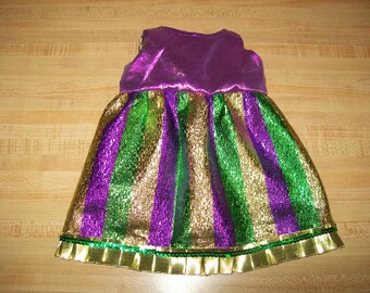 MARDI GRAS Kleid Fancy Dress Shirt Harlekin-Outfit für 16 "cpk Cabbage Patch Kids