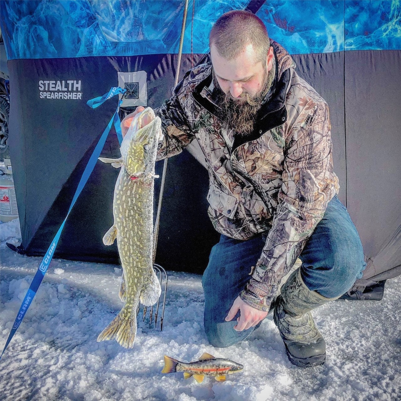 Clear Musky Spearing Decoy 