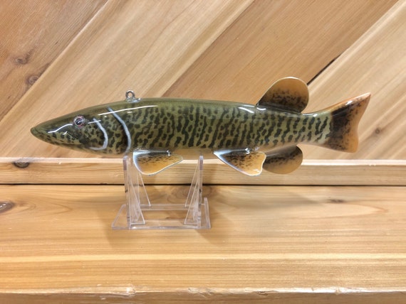 Tiger Musky Fish Spearing Decoy 