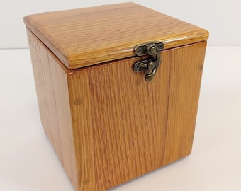 Small Oak Treasure Chest