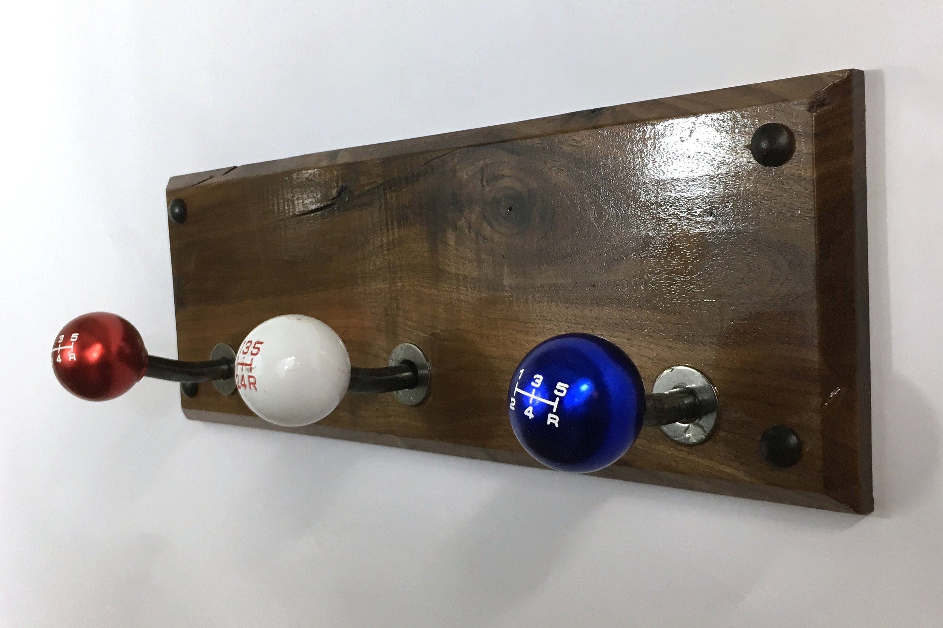 Red White and Blue Hot Rod Coat Rack Etsy