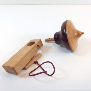 Wooden Spinning Top - Handmade Wooden Toy