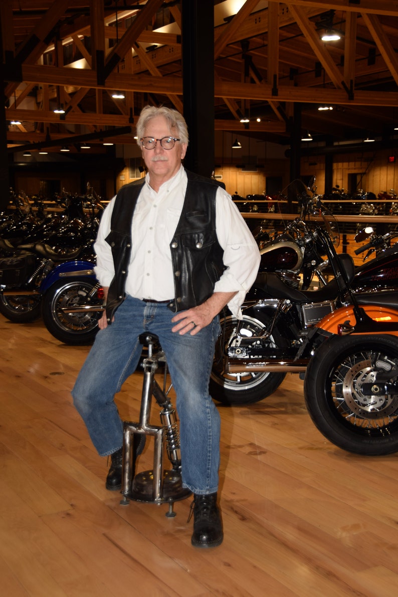 Motorcycle Seat Bar Stool With Solo Bobber Seat. - Etsy